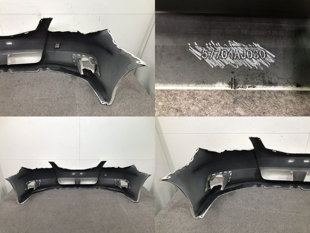 レガシィ/レガシー/ツーリングワゴン BR9 純正 フロントバンパー 57704AJ030 サテンホワイトパール カラーNo.37J スバル(106556)