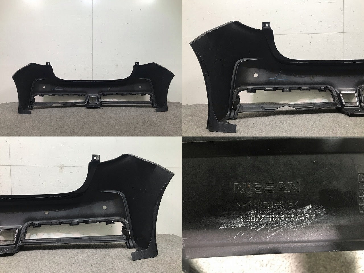 ノート NISMO/ニスモ E12/HE12/NE12/SNE12 純正 リアバンパー 85022 8A47*/49* スーパーブラック カラーNo.KH3 日産(107326)