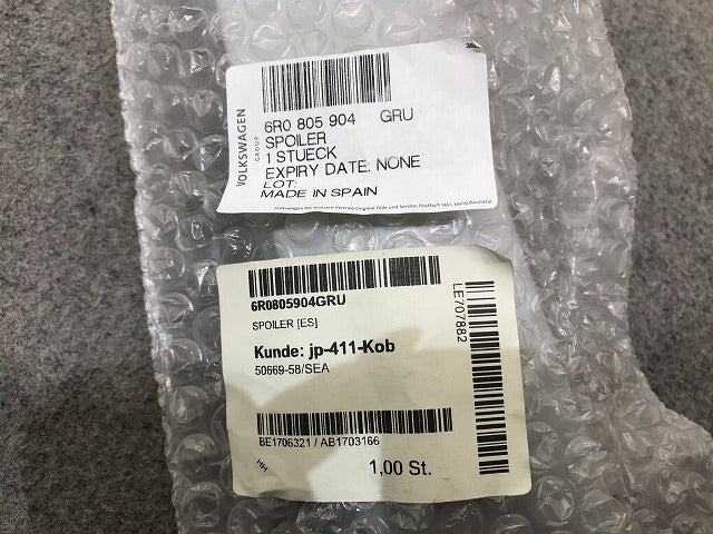 新品! ポロ/POLO 6R系 2009~2017 純正 右フロントスポイラー 6R0 605 904 6R0805904GRU フォルクスワーゲン(109065)