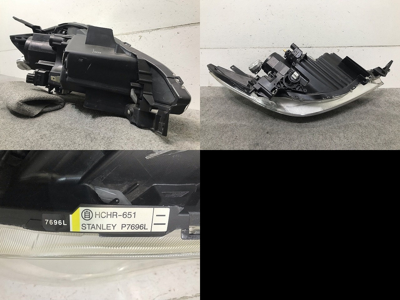 美品! プレマシー CREW/CR3W 純正 後期 左ヘッドライト/ランプ キセノン HID レベライザー付 STANLEY P7696L マツダ(111219)