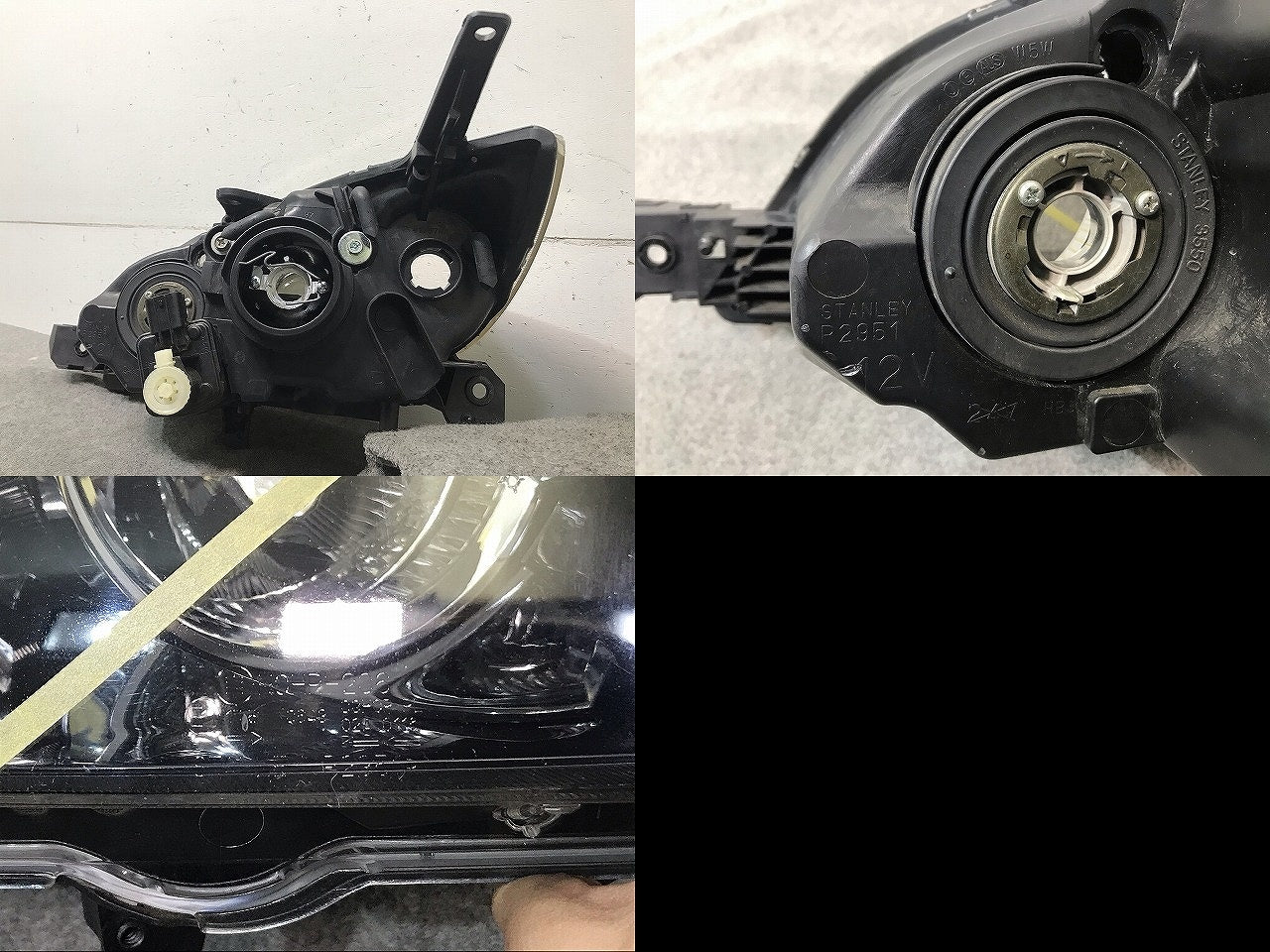 アクセラ BKEP/BK3P/BK5P 純正 右ヘッドライト/ランプ ハロゲン レベライザー STANLEY P2951 マツダ(111225)
