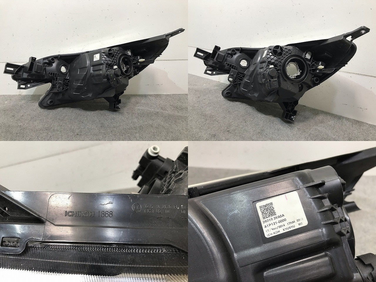 ノート E12/HE12/NE12/SNE12 純正 前期 右ヘッドライト/ランプ ハロゲン レベライザー ICHIKOH 1868 日産(111639)