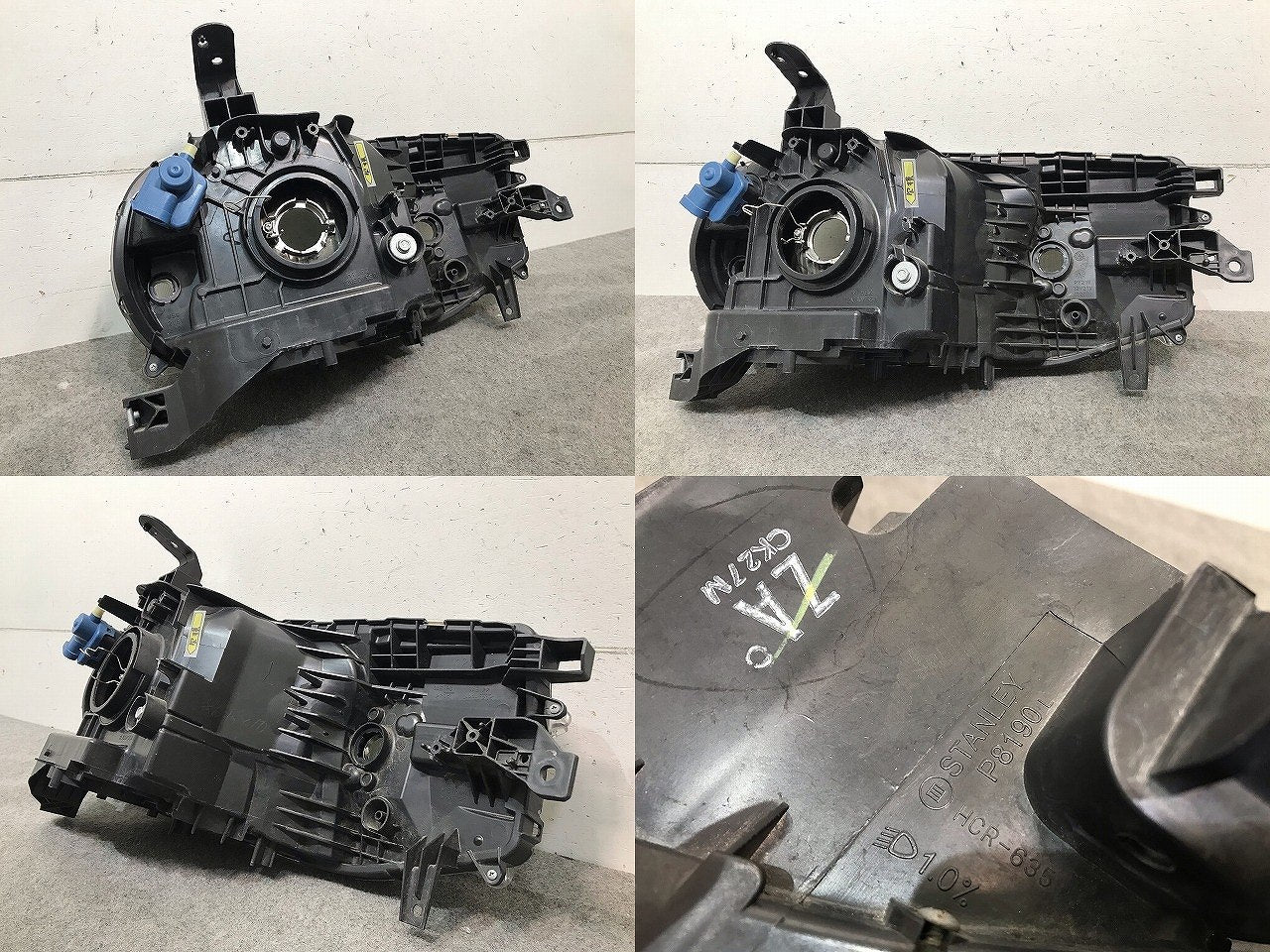 キューブ Z12/NZ12 純正 左ヘッドライト/ランプ ハロゲン レベライザー 刻印ZA STANLEY P8190 日産(113457)
