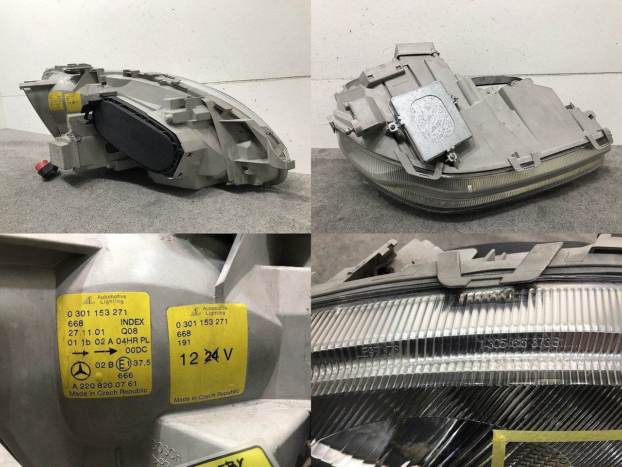 Sクラス/W220/1998年~2005年 前期 左ヘッドライト キセノン HID AL Automotive Lighting A220 820 07 61/A2208200761(115289)