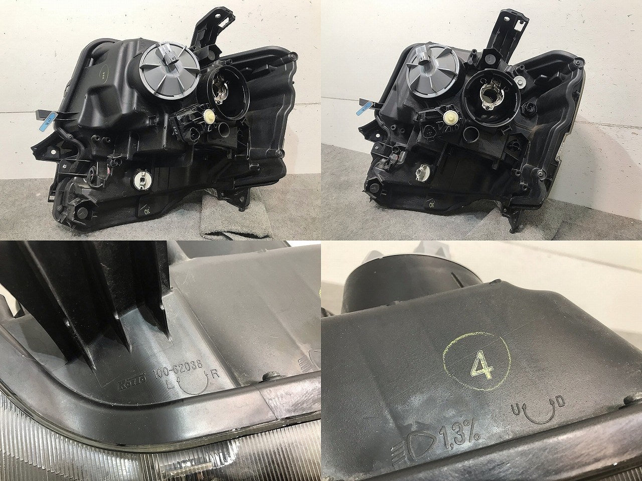 N-BOX/NBOX/Nボックス JF1/JF2 純正 右ヘッドライト/ランプ レベライザー キセノン HID 刻印4 KOITO 100-62038 33101-TY0-J61 (116140)