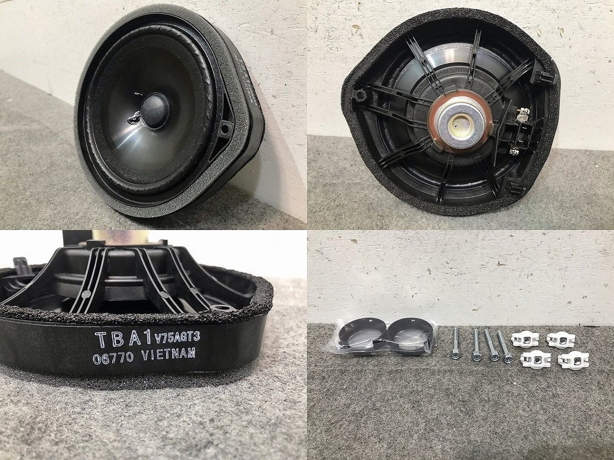 新車取り外し フィット/ヴェゼル/シビック GR1/2/3/4/5/6/7/8/RU1/2/3/4/FC1/FK7/FK8 純正 スピーカー 印字 TBA1 4点セット ホンダ(116331)