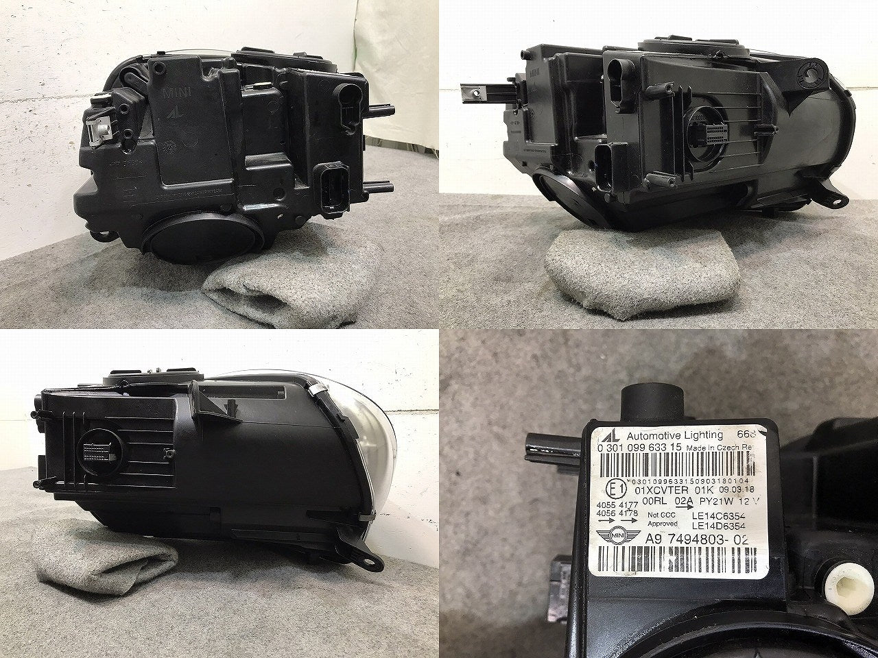 クロスオーバー F60 純正 前期 左ヘッドライト/ランプ LED 7494803-02 ミニ (116735)