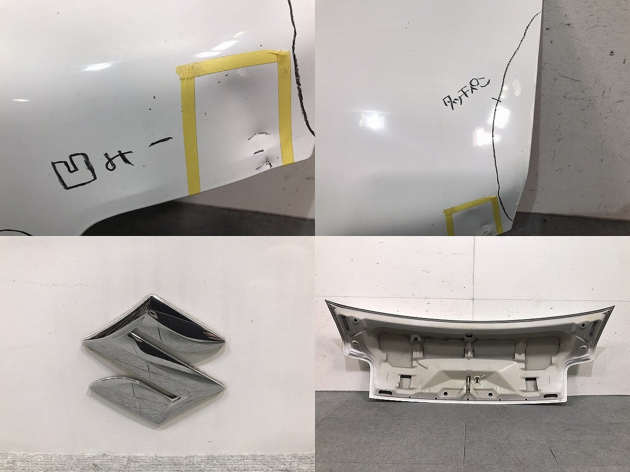 エブリィ/クリッパー/スクラム/ミニキャブ DA64V/NV100/DR64V/DG64V/DS64V 純正 ボンネット/エンジンフード ホワイト (116991)