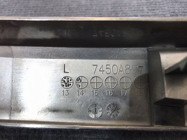 デイズルークス/DAYZ ROOX/ekスペース B21A/B11A 純正 左フロント グリルモール メッキ ガーニッシュ 7450A897 日産/三菱 (117694)