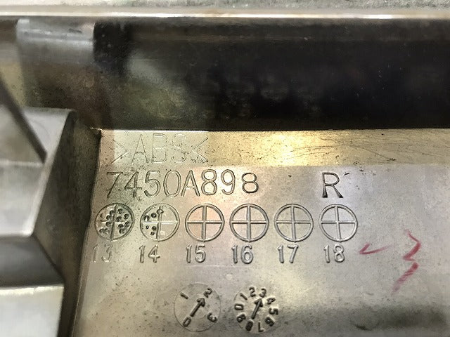 デイズルークス/DAYZ ROOX/ekスペース B21A/B11A 純正 右フロント グリルモール メッキ ガーニッシュ 7450A898 日産/三菱 (117696)