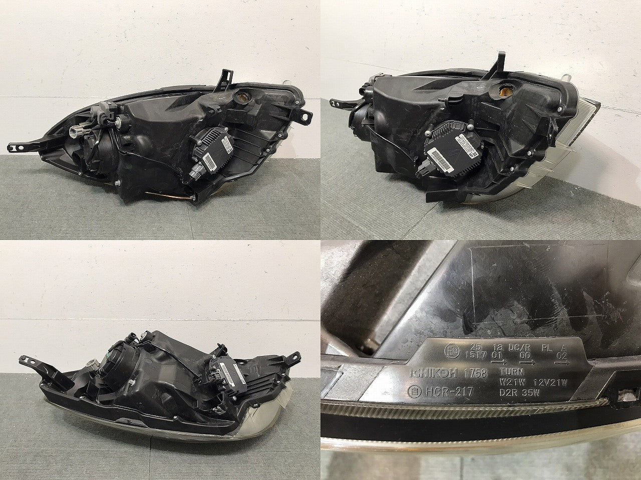 ノート/E11/NE11/ZE11 純正 左ヘッドライト/ランプ キセノン HID バラスト AFS無 レベライザー 刻印D ICHIKOH 1758 日産 (118320)