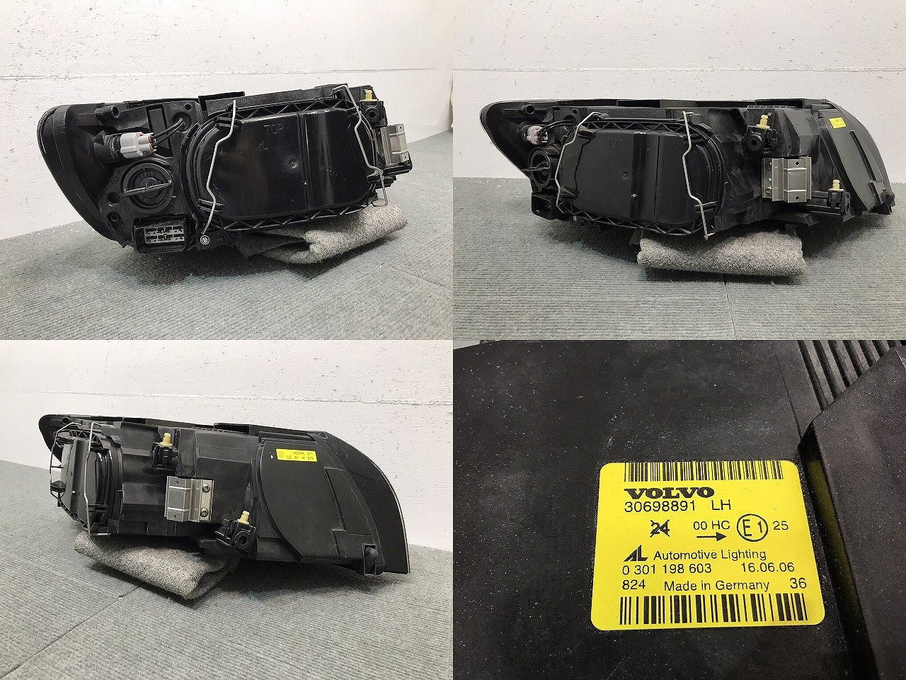 V50/MB系/2004-2012 純正 左ヘッドライト/ランプ ハロゲン AL Automotive Lighting 0 301 198 603/30698891 ボルボ (118425)