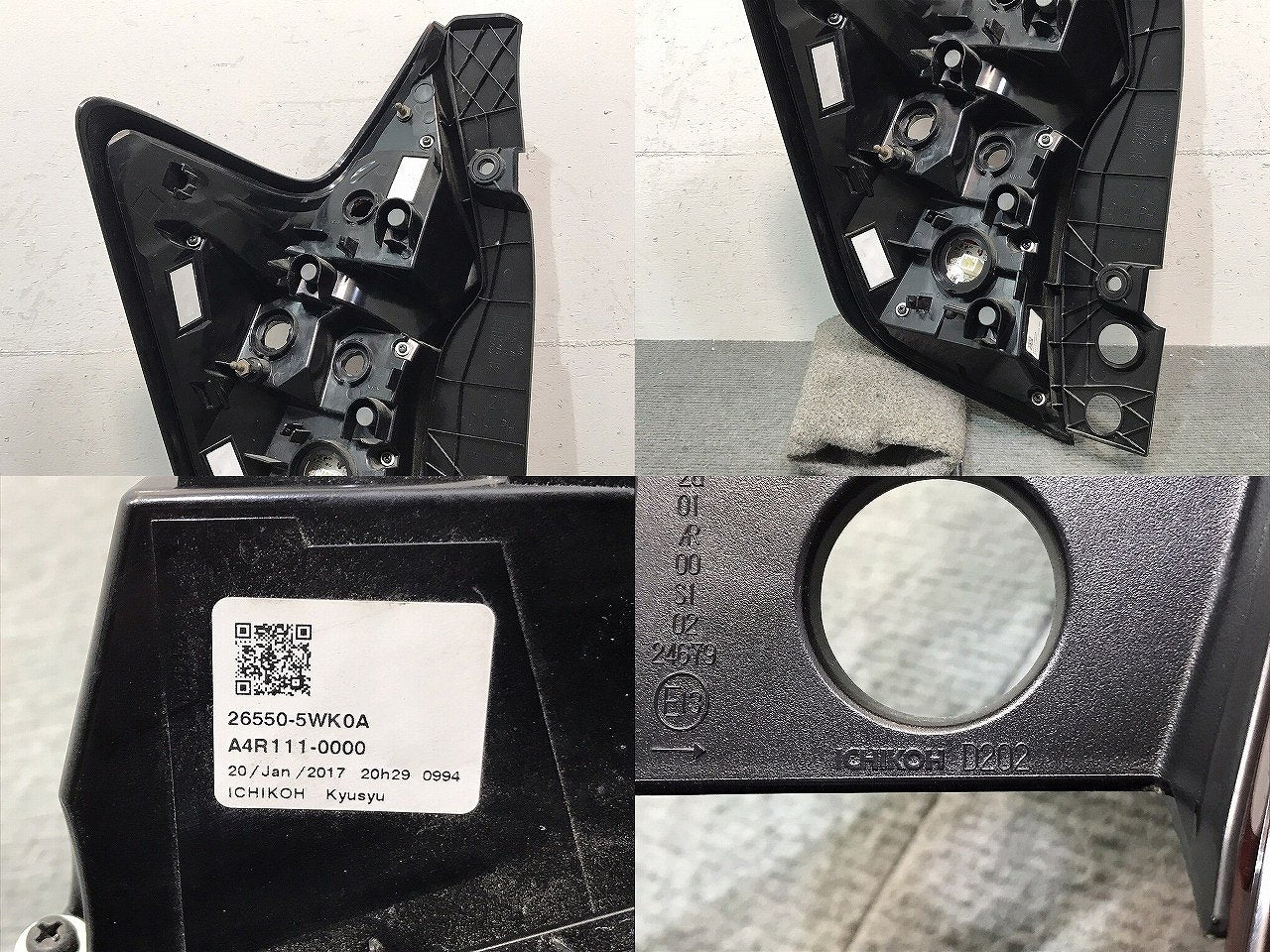 ノート/E12/HE12/NE12/SNE12 後期 純正 右テールランプ/LED D202 26554-5WK0B(122412