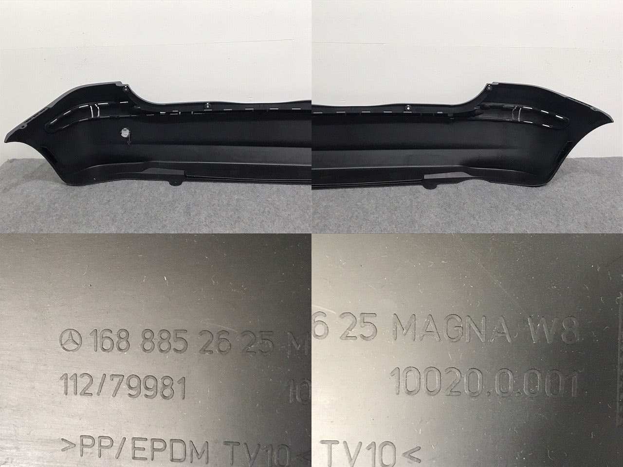 新品!Aクラス W168 純正 リア バンパー 168 885 26 25 未塗装 メルセデスベンツ(125969)