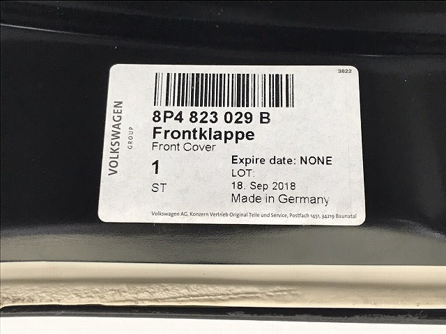 新品!A3 8P系/2004-2008 純正 ボンネット/エンジンフード 8P4 823 029 B 8P4823029B 未塗装 アウディ(126230)