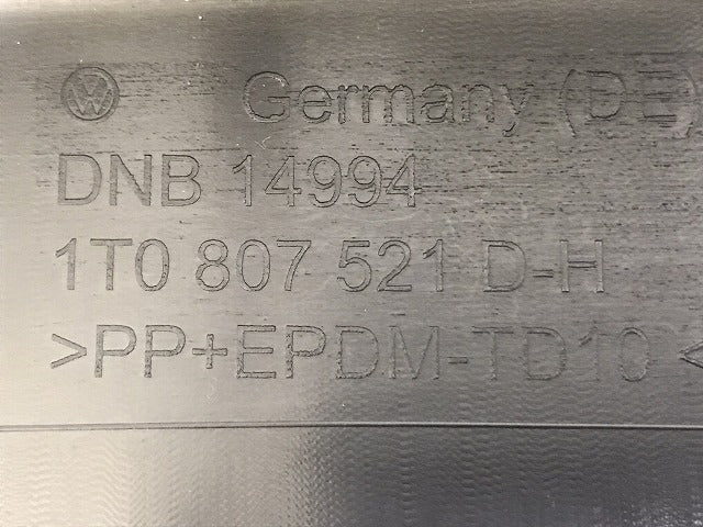 新品!トゥーラン 1T系 2004-2010 純正 リア バンパー スポイラー 1T0 807 521 D-H 1T0807521D9B9 素地 フォルクスワーゲン(127883)