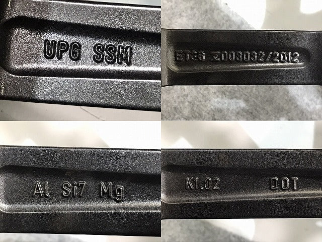 Q3 8U/2014 Sラインコンペティション 純正 ホイール 1本のみ 19x8.5J/ET36/5H/PCD112/ハブ径56 8U0 601 025 M/8U0601025M アウディ(128333)