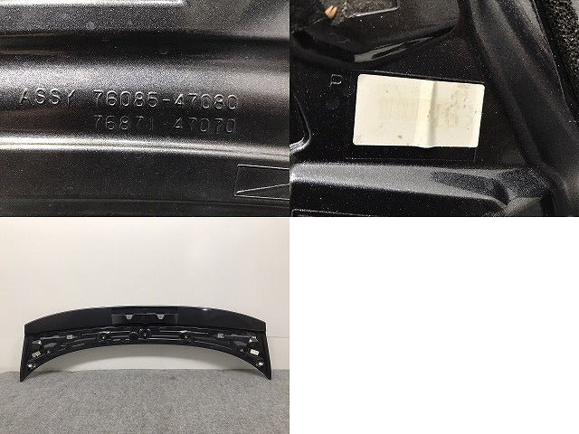 プリウス 50系/ZVW50/ZVW51/ZVW55 純正 リアスポイラー/ルーフスポイラー/ウィング 76085-47080/76871-47070 グレーメタリック 1G3(129276)