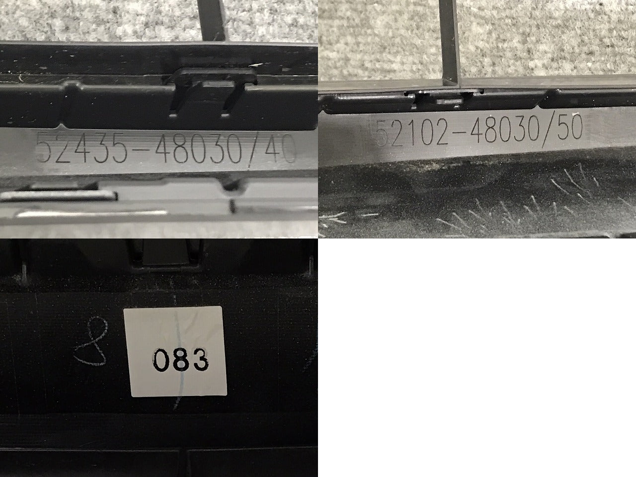 新車外し!RX/350/500h/Fスポーツ TALA15/TALH17 純正 フロントスポイラー 52102-48030/52435-48030 ホワイトノーヴァ 083 レクサス(129315)