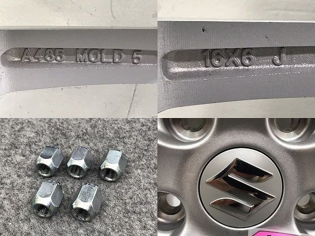 新品!スイフト スポーツ ZC31S 純正 ホイール 1本のみ 16x6 ET50 5穴 5H PCD114.3 ハブ径60mm 43210 57K10 43200-57852-ZA8 スズキ(130556)