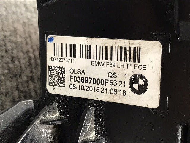X2 シリーズ F39 純正 左 テールランプ ライト レンズ LED F03687000F BMW(131735)