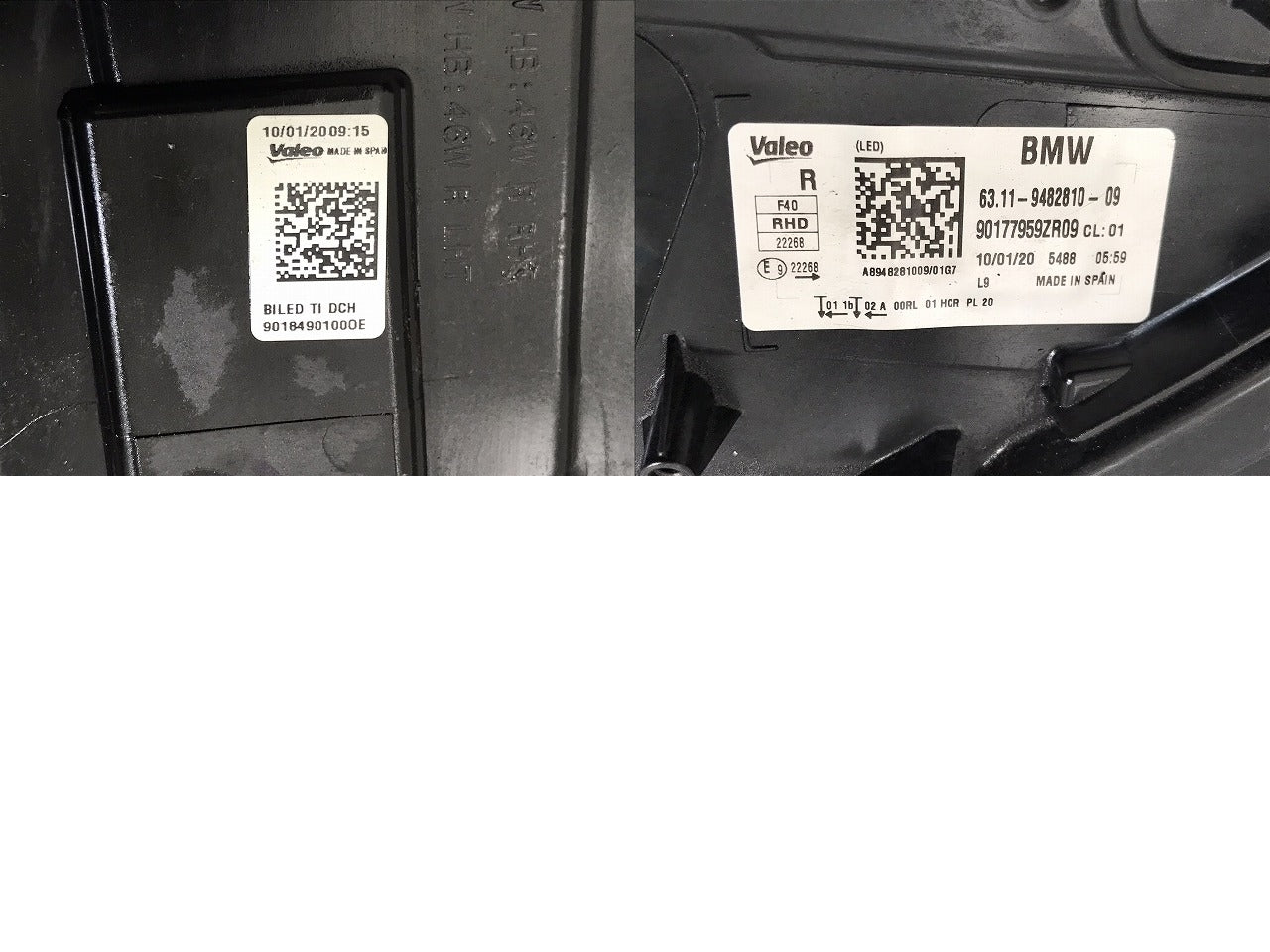 ジャンク!1シリーズ F40 純正 右 ヘッドライト ランプ LED 63.11-9482810-09 90177959ZR09 BMW(131860)