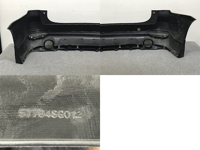 フォレスター SJ5/SJG 純正 リア バンパー オプション スポイラー付 57704SG012 クリスタルブラックシリカ D4S スバル(132823)