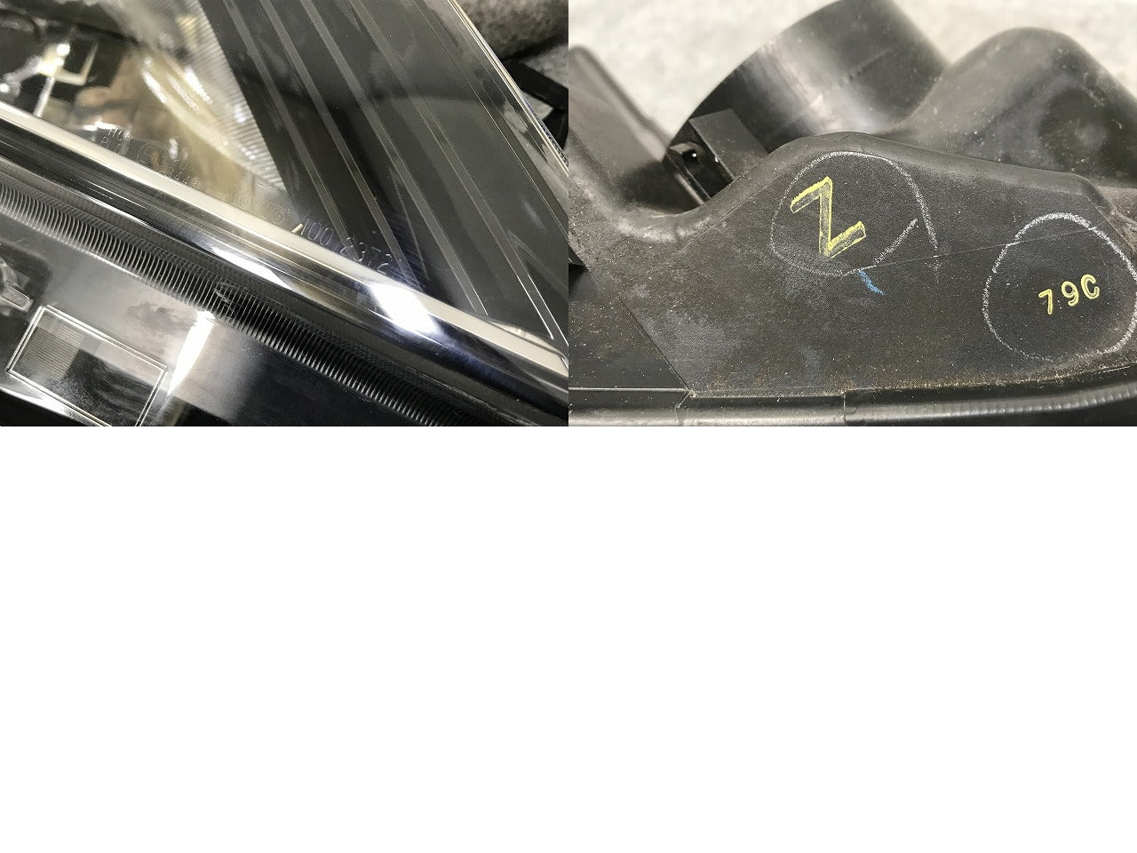 セレナ/ハイウェイスター/S/X/G/XV C27/GC/GFC27/GNC27/GFNC27/HFC27/HC 純正 前期 右ヘッドライト LED レべ付 刻印Z 100-23721(133634)