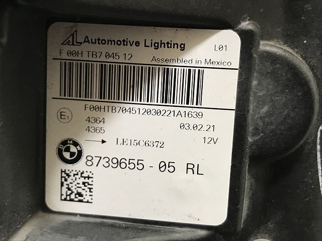 ジャンク!X3/X4 G01/G02 純正 前期 左 ヘッドライト/ランプ LED AL Automotive Lighting 8739655-05 BMW(134110)