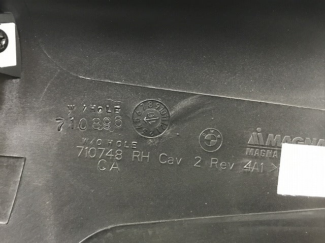 新品!X5 E53 純正 右 ドアミラー カバーのみ ウェルカムランプ付 710748 51168266734 未塗装 BMW(134690)