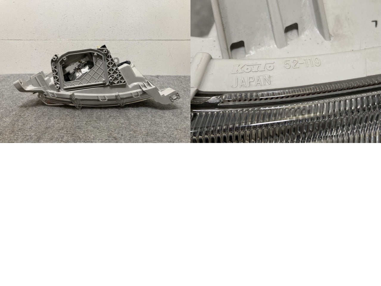 ビービー/bB NCP30/NCP31 純正 後期 左 ヘッドライト/ランプ キセノン HID レベライザー KOITO 52-119 81185-52500 トヨタ(135659)