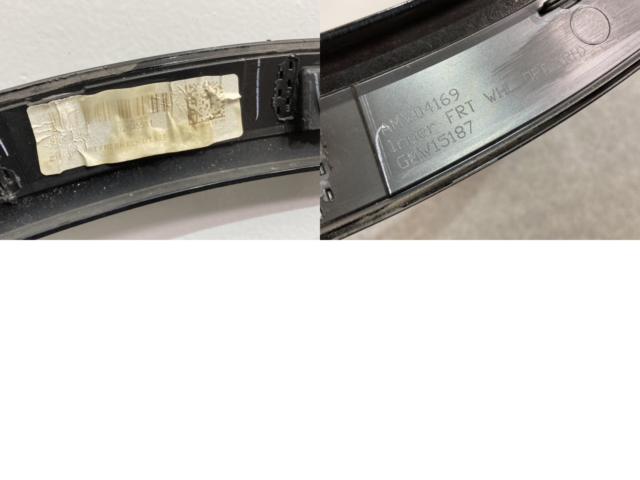 XT5 C1系 純正 右 フロント フェンダーアーチモール/オーバーフェンダー AMW04169 ブラック メタリック キャデラック(135677)