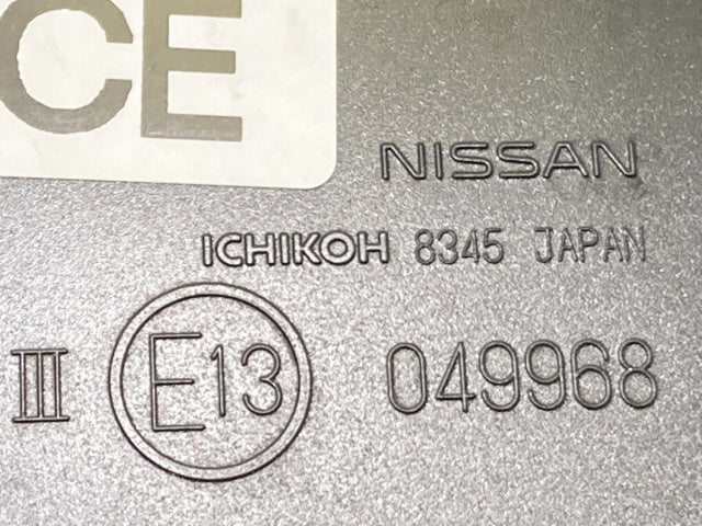 ノート/NOTE E13/SNE13 純正 左 ドアミラー 13線 ウインカーカメラ付 ICHIKOH 8345/5427 ブリリアントシルバーメタリック K23 日産(136657)