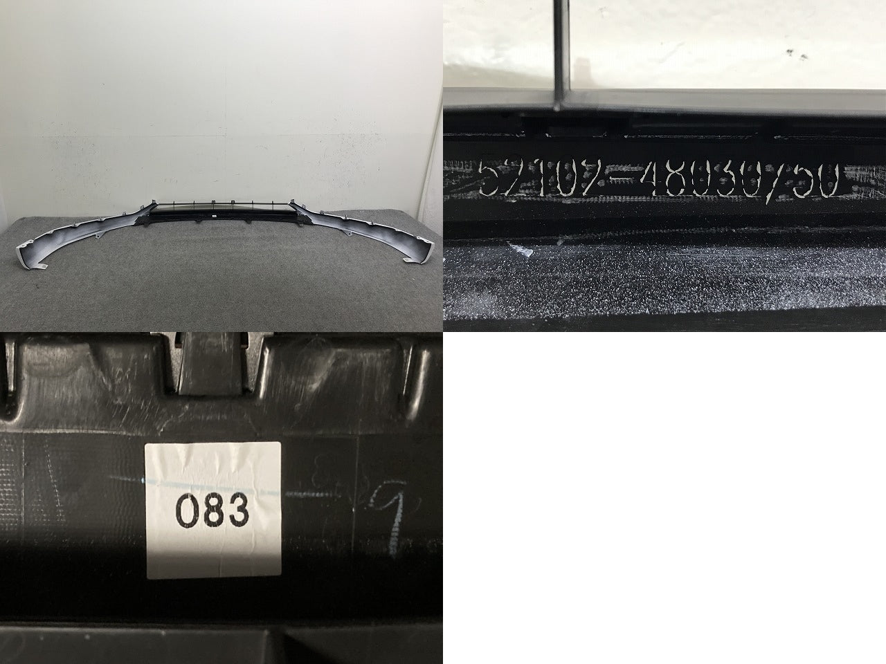 新車取り外し!RX/350/500h/Fスポーツ TALA15/TALH17 純正 フロント スポイラー 52102-48030/50 ホワイトノーヴァ 083 レクサス(137634)