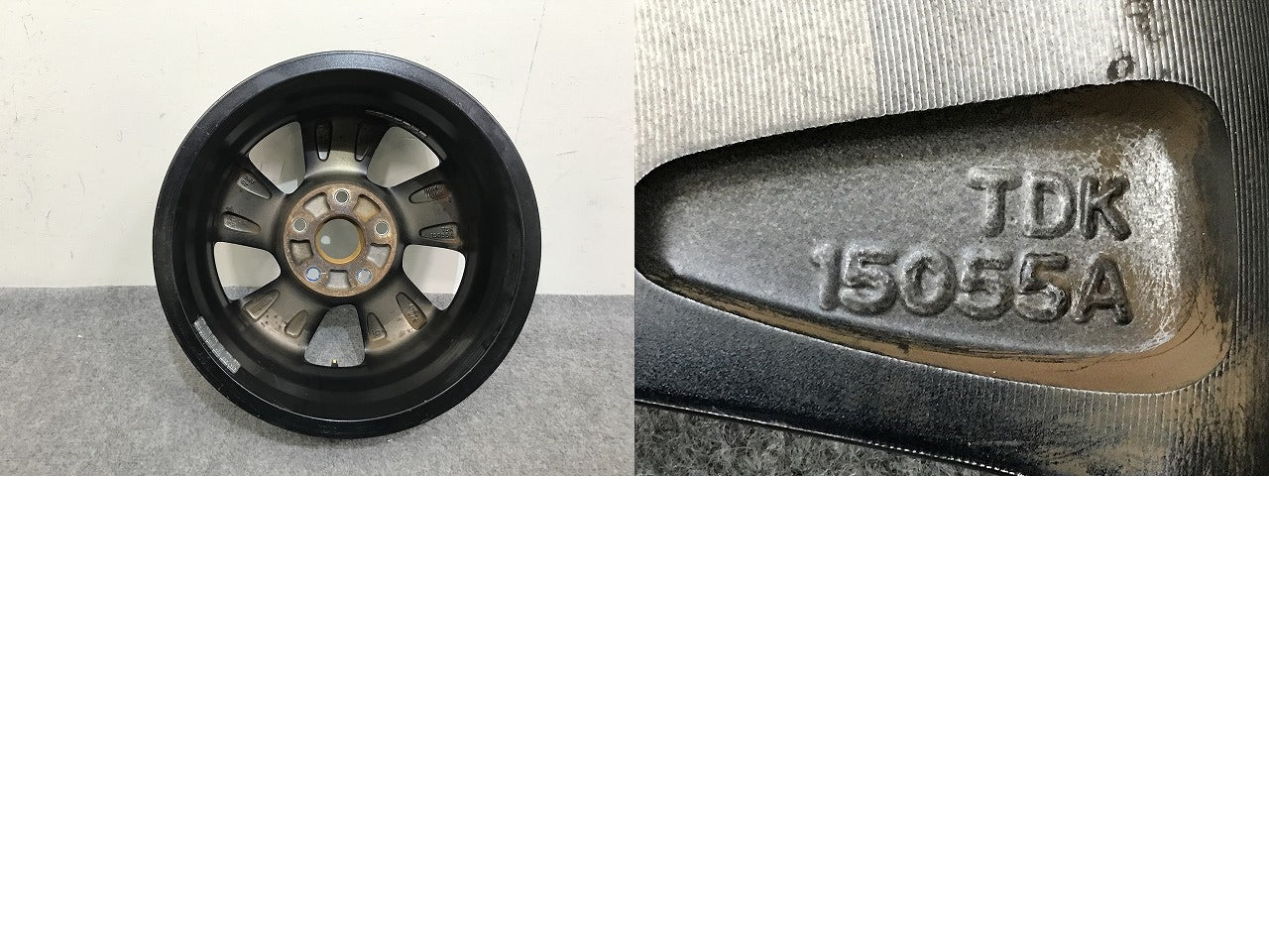 フリード GB5/GB6/GB7/GB8 純正 ホイール 1本のみ 15x5.5J/ET49/5穴 5H/PCD114.3/ハブ径64mm TDK 15055A ホンダ(137818)
