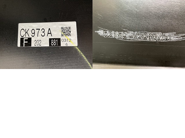 ヴェルファイア 40系/TAHA40W/TAHA45W/AAHH40W/AAHH45W 純正 リア バンパー 52159-V2040/50 ブラック 202 トヨタ(137850)
