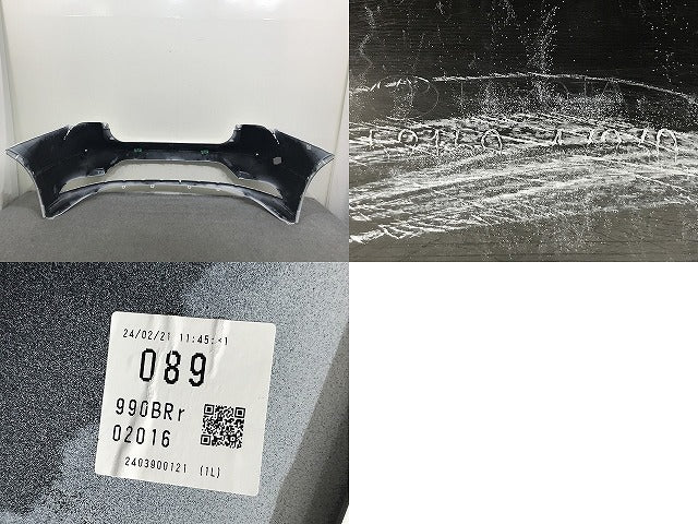 プリウス 60系/ZVW60/ZVW65/MXWH60/MXWH65/MXWH61 純正 リア バンパー 52159 47230 プラチナホワイトパールマイカ 089 トヨタ(138244)