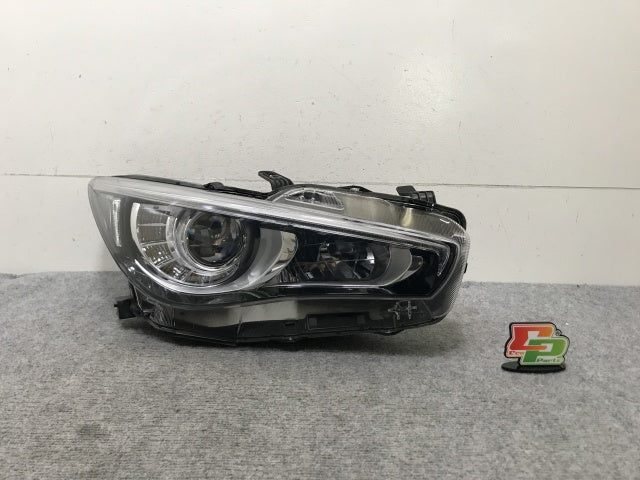 V37 スカイライン 右ヘッドライト 前期 LED 純正 KOITO 100-23616 打刻