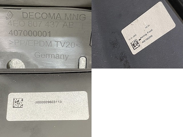 新品!A8(D3) 4E系/2008-2010 純正 フロント バンパー 4E0 807 437 AB 4E0807105RGRU サフ アウディ(140063)