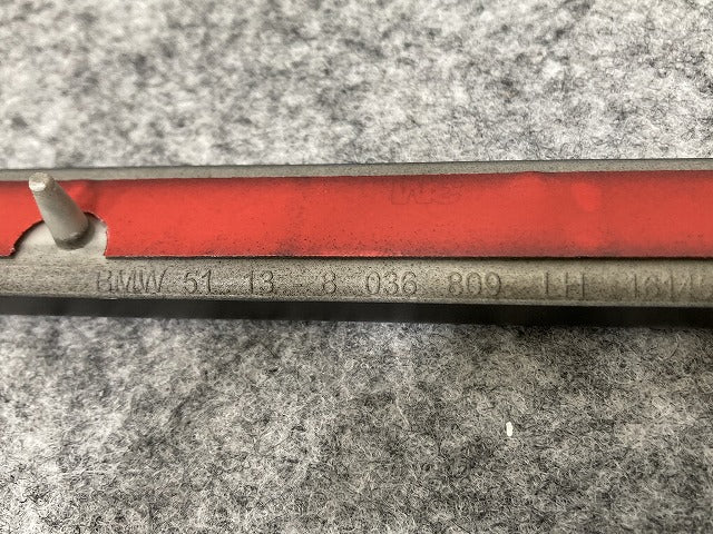 新品!X5 E70 純正 左 リア リアドアモール 51.13-8 036 809 51137903859 サフ BMW(140223)