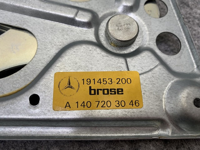 新品!Sクラス W140 純正 右 フロント ドア レギュレター A 140 720 30 46 A1407203046 メルセデスベンツ(140226)