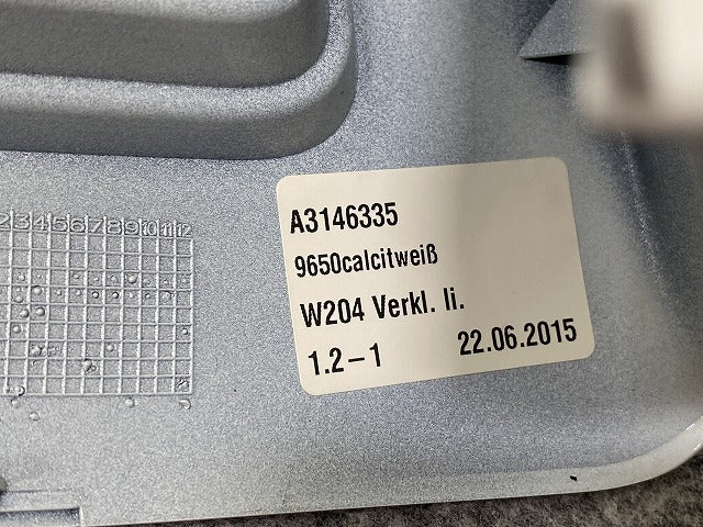 新品!Cクラス W204 純正 前期 左 ドアミラー カバー A3146435 A20481109079650 カルサイトホワイト 650 メルセデスベンツ(140417)