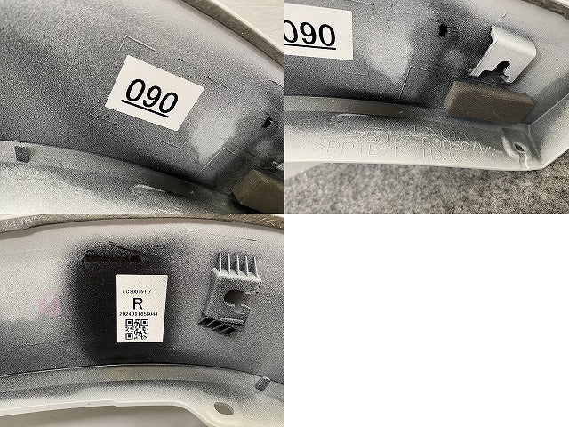ランドクルーザー/ランクル FJA300W/VJA300W 純正 右リア クォーター/オーバーフェンダー/フェンダーアーチモール 75077-60060/1/2(141179)