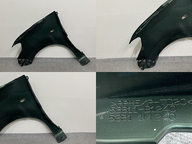 パッソ/ブーン M700A/M710A/M700S/M710S 純正 右 フロント フェンダー 53811-B1240 ダークエメラルドマイカ G58 トヨタ(141432)
