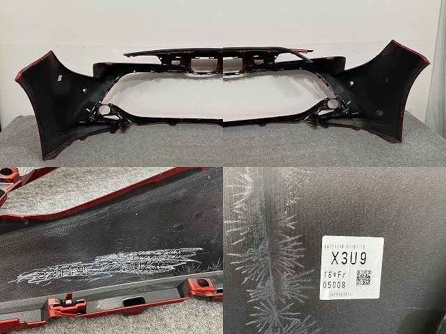 カローラ スポーツ 210系/NRE210H/NRE214H/ZWE211H/ZWE213H/ZWE219H/MZEA12H 純正 フロントバンパー 52119-12G20/30 レッドIII 3U9(141577)