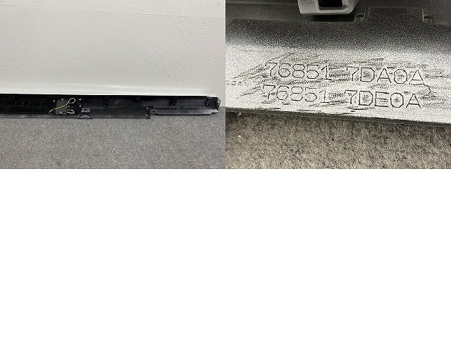 セレナ X/XV/C28/NC28 e-POWER/GC28 純正 左 サイドステップ/サイドスカート センサー付き 76851 7DA0A/76851 7DE0A ホワイト(142475)