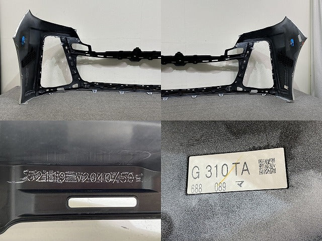 ヴェルファイア 40系/TAHA40W/TAHA45W ハイブリッド/AAHH40W/AAHH45W 純正 フロント バンパー 52119-V2040/50 プラチナホワイト(144015)