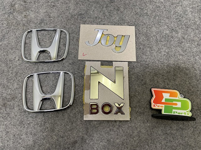 新車取り外し!N-BOX/NBOX Nボックス JOY/ジョイ JF5/JF6 純正 エンブレム/オーナメント 75701-TKR-0030 メッキ ホンダ(144374)
