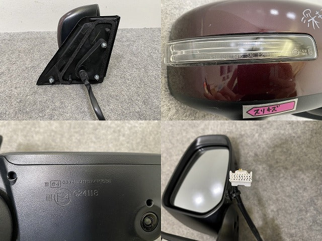 ルークス ハイウェイスター/eKクロススペース B44A/45/47/48 B34A/35/37/38 右 ドアミラー 11線 ウインカーカメラ付 ishizaki 538(144509)