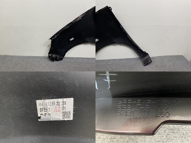 パッソ/ブーン M700A/M710A/M700S/M710S 純正 右フロントフェンダー 53811-B1250/53811 1M 250 プラムブラウンクリスタルマイカ(144564)